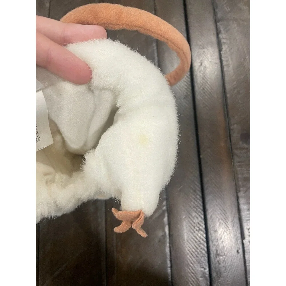 Folkmanis‎ Folk Tails White Mouse Rat Plush Hand Puppet Doll Long Tail  7